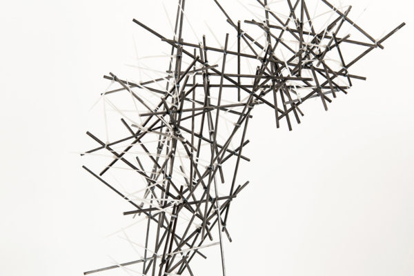 2018 struttura provvisoria ferro, fascette in nylon 40x65x65 cm